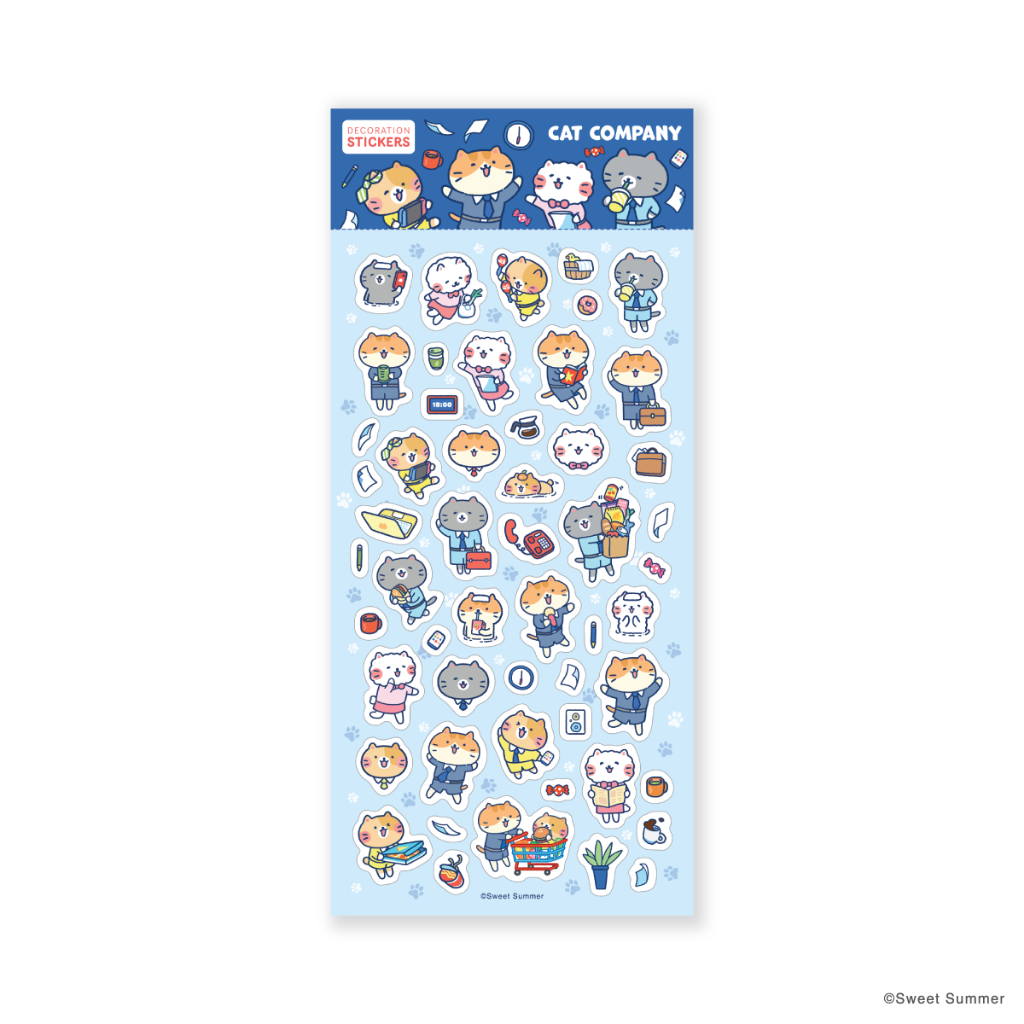 สวีทซัมเมอร์ : สติกเกอร์ใส ชุดล่าสุด : ทั้งหมด 5 ลาย