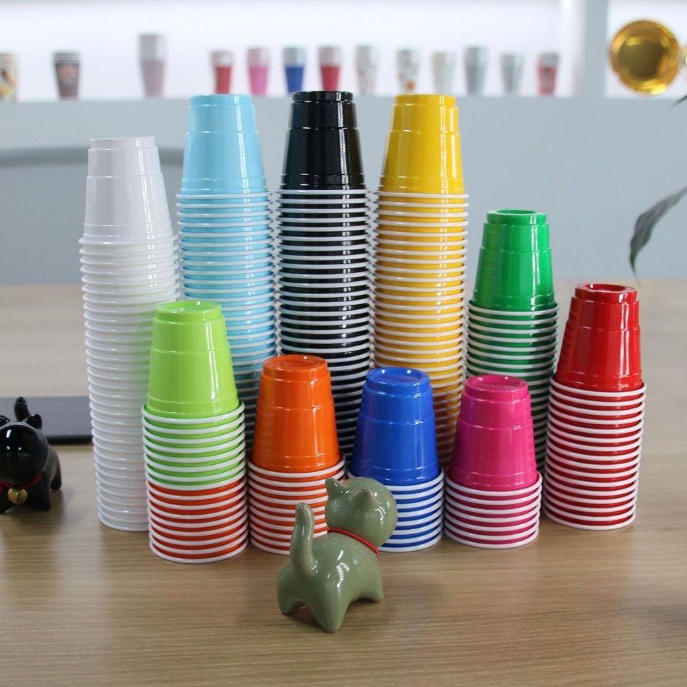 แก้วพลาสติกใช้แล้วทิ้ง สำหรับงานเลี้ยง ปาร์ตี้ 16oz #Z271-C