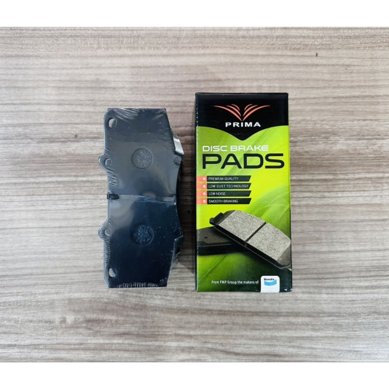 Bendix Prima ผ้าดิสเบรคหน้า PDB2221 TOYOTA ฟอร์จูนเนอร์ โฉมแชมป์ 12-14,วีโก้ แชมป์4WD 11-15,รีโว่ ซิ