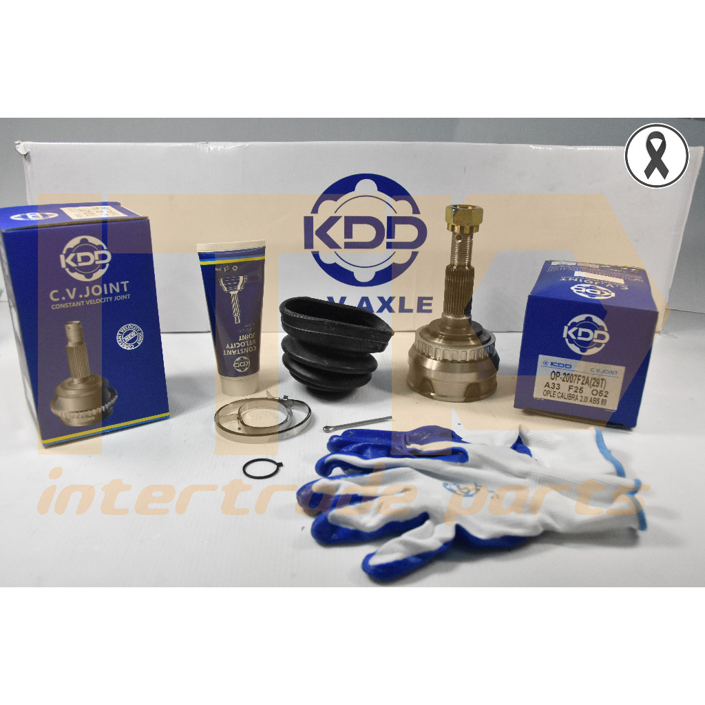 หัวเพลาขับนอก KDD CV JOINT (OP-2007F2A(29T)) รุ่นรถ OPEL CALIBRA 2.0i ABS (ฟันใน 25 บ่า 52 ฟันนอก 33