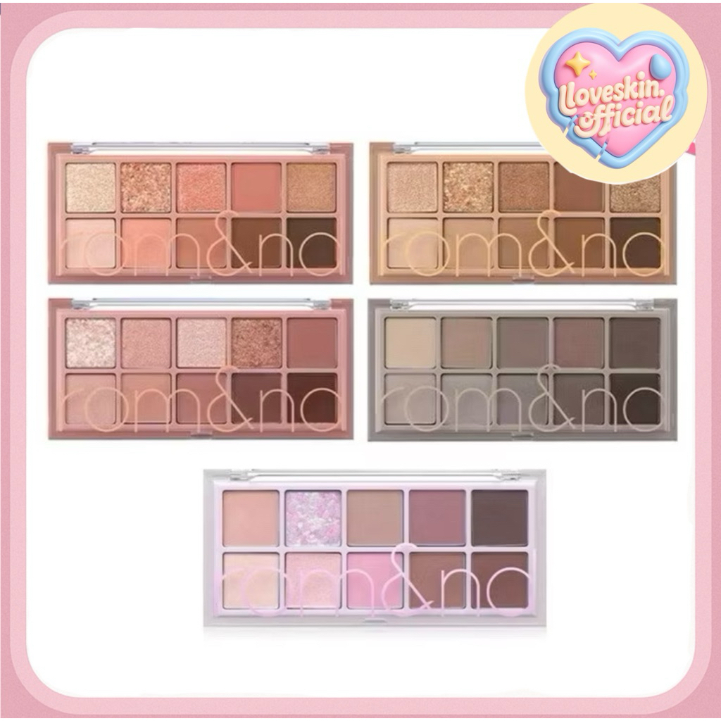 (กดในไลฟ์เหลือ343฿)(ของแท้)rom&nd BETTER THAN PALETTE พาเลทตา อายแชว์โดว์