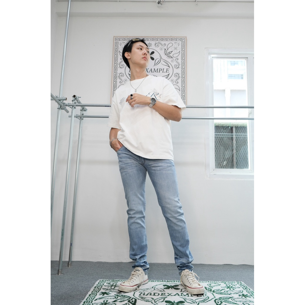 Bad Example TWIN Light Clean (กางเกงยีนส์ ขายาว ฟอกเรียบ เฉดไลท์)