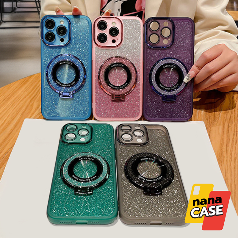 Case เคสกากเพชร  สำหรับรุ่นไอโฟน i15 i15Pro i15Plus i15ProMax i16 i16Pro i16Plus i16ProMax i17 i17Pr