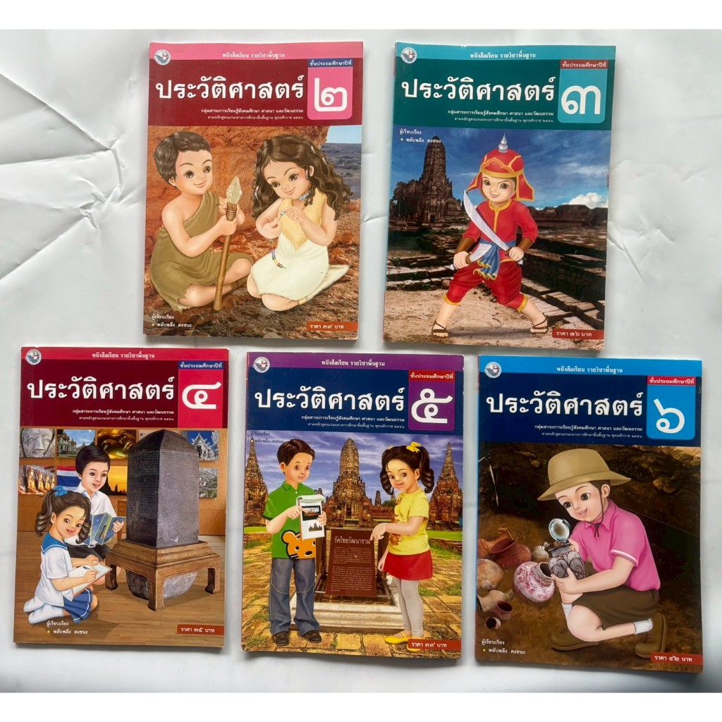 หนังสือเรียนรายวิชาพื้นฐาน ประวัติศาสตร์(พว) ชั้น ป.2-ป.6