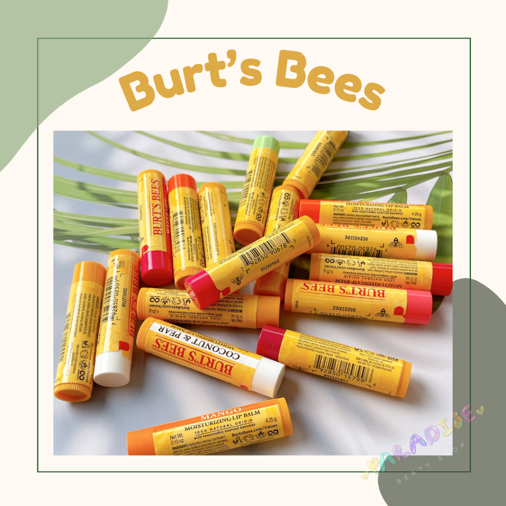 (พร้อมส่ง) Burt’s Bees Lip Balm แบ่งขาย ลิปบาล์ม บำรุงปาก USA🇺🇲