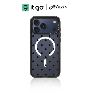 เคสใสและขอบดำ Alexis ST Clear&Black Polkadot ดีไซน์มินิมอล