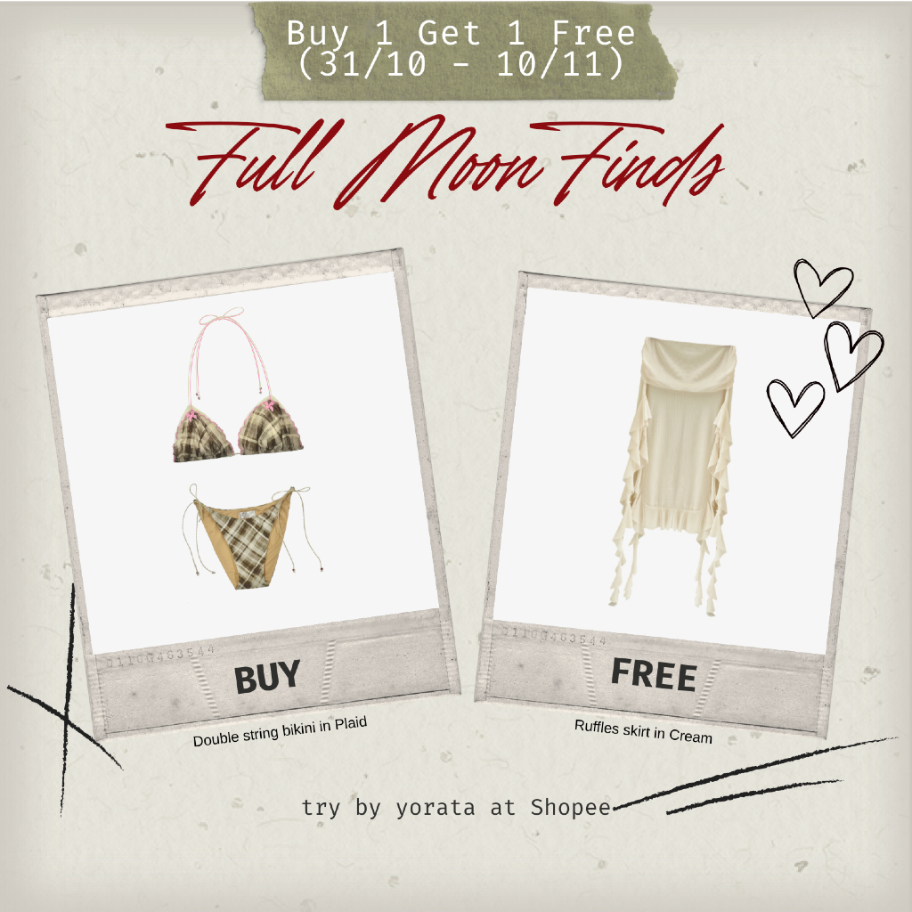 Try_yorata l Sustainable ♻️Double string bikini ชุดว่ายน้ำ บิกินี่ handmade แบรนด์ไอจี #ของแท้