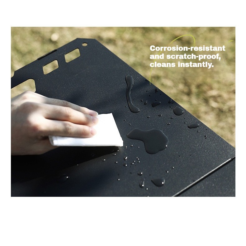 【JaiBaan】โต๊ะพับแคมป์ปิ้ง โต๊ะกลางแจ้งสําหรับตั้งแคมป์ โต๊ะเหล็กพับขนาดพกพา - รูปที่ 7