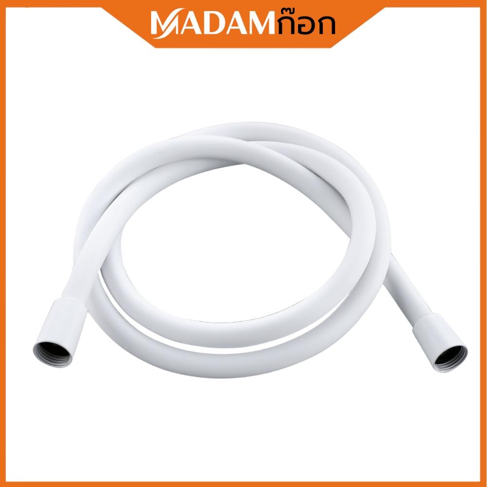 ถูกที่สุด  สายฝักบัวอาบน้ำ สายฉีดชำระ PVC สีขาว สีดำ สวยงามทนทาน MA-I-215
