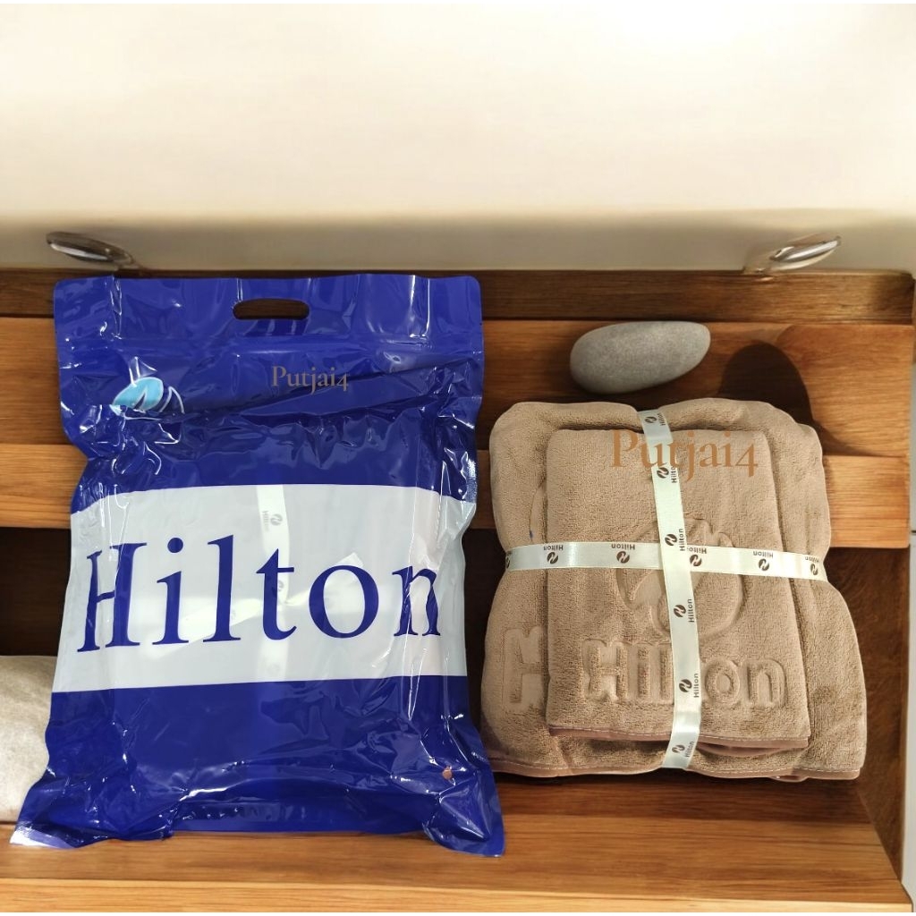 ผ้าขนหนูเกรดโรงแรม hitton set 2 ชิ้น ผืนใหญ่ ซับน้ำดีมาก ราคา ถูกที่สุด ดีลบีเคเค แกลเลอรีภาพที่ 6