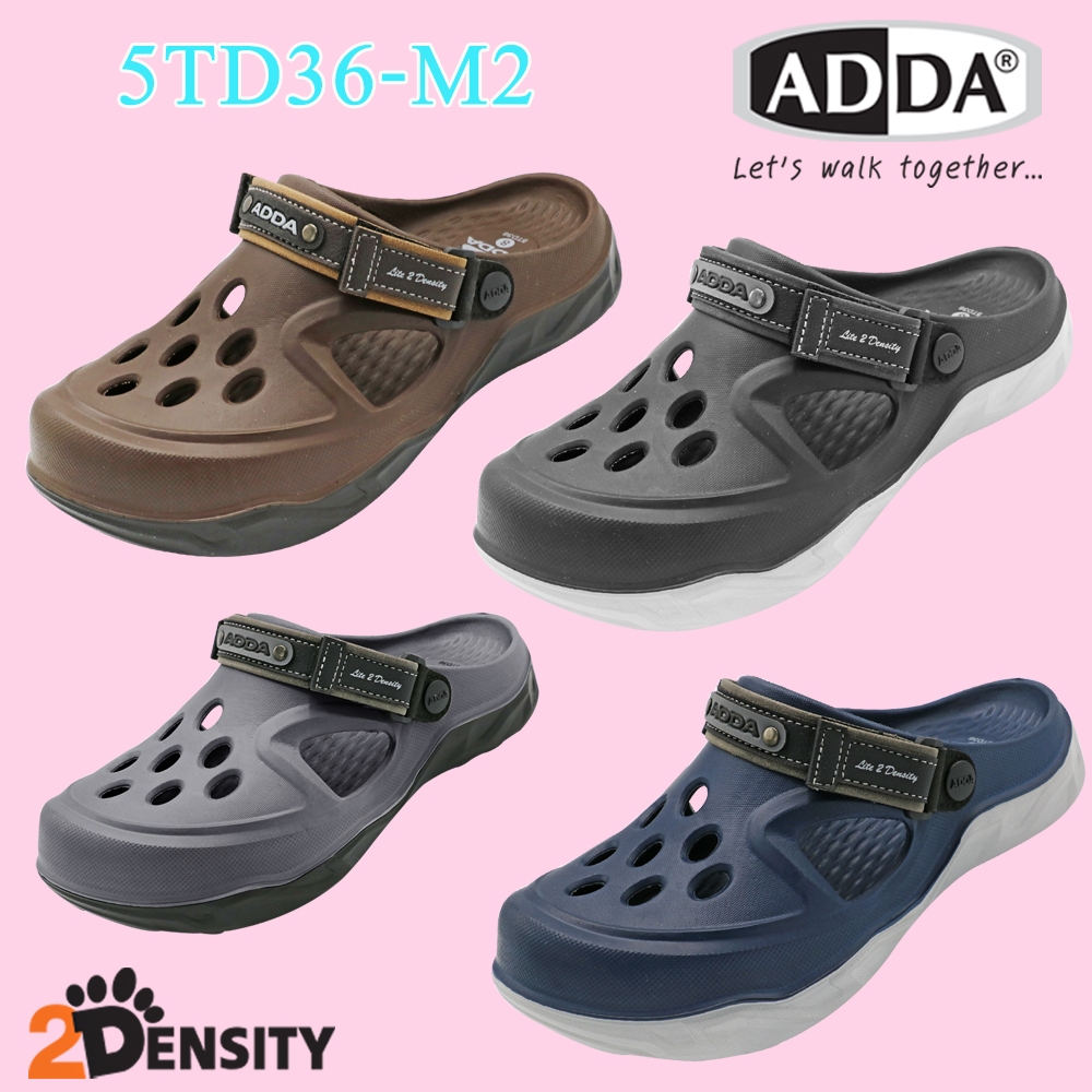 ADDA 2density รองเท้าแตะ รองเท้าลำลอง สำหรับผู้ชาย แบบสวมหัวโต รุ่น 5TD36M2 (ไซส์7-11)