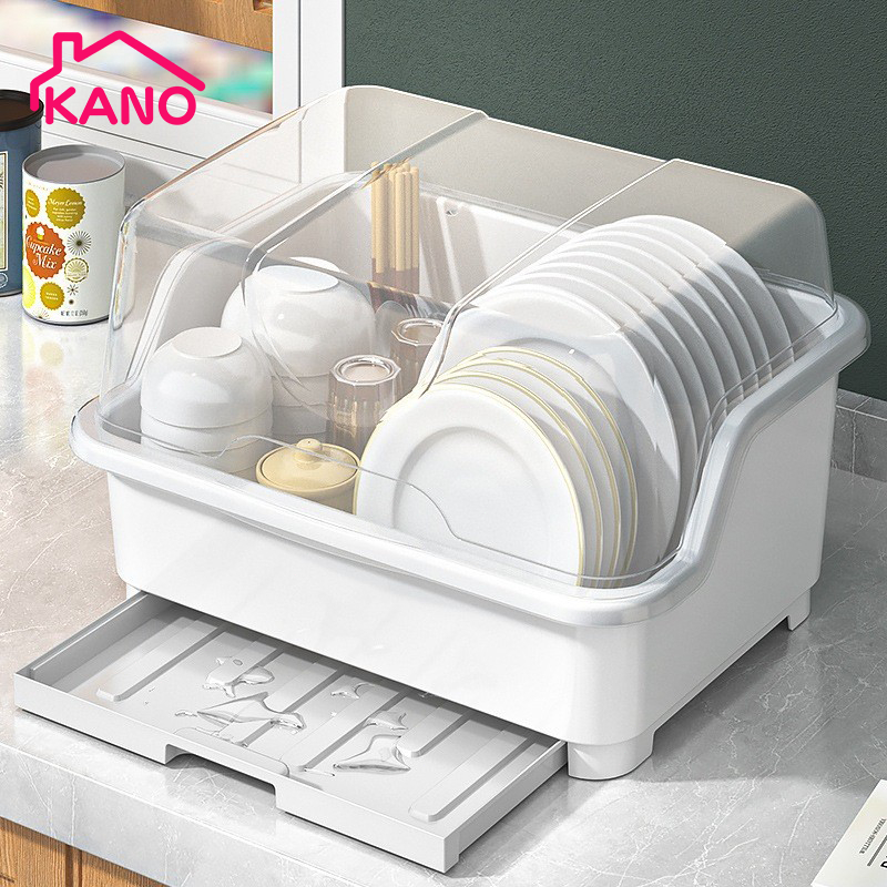 KANO ที่ได้รับความนิยมมากที่สุด ที่คว่ําจาน ที่เก็บจานมีฝาปิด คว่ำแก้วนำ้ มีฝาปิด กันฝุ่นละออง กันแมลง
