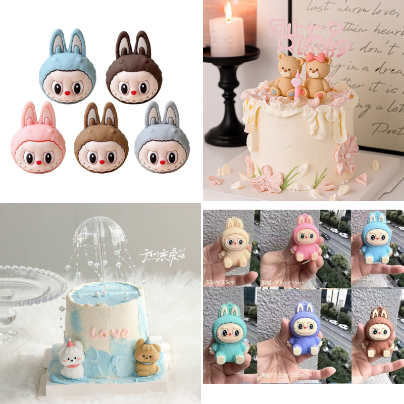 โมเดลตกแต่งเค้ก โมเดลลาบูบู้และเพื่อนๆ สินค้าจริงน่าร๊ากมาก //  สินค้าพร้อมส่งนะคะ