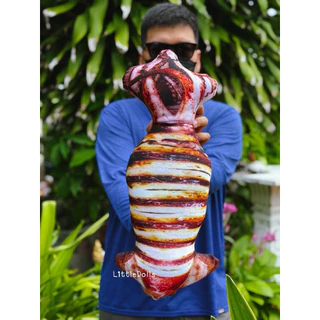 ตุ๊กตาปลาหมึกย่าง กุ้งเผา กุ้งต้ม ขนาด 50 cm. งาน3D รีดสกรีนสีสวยสดใสเหมือนจริงมากแม่
