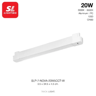 SL LIGHTING | Track Light โคมไฟแทรคไลท์ติดราง LED 20W | 30W เปลี่ยนได้ 5 แสง สีดำ / ขาว รุ่น NOVA