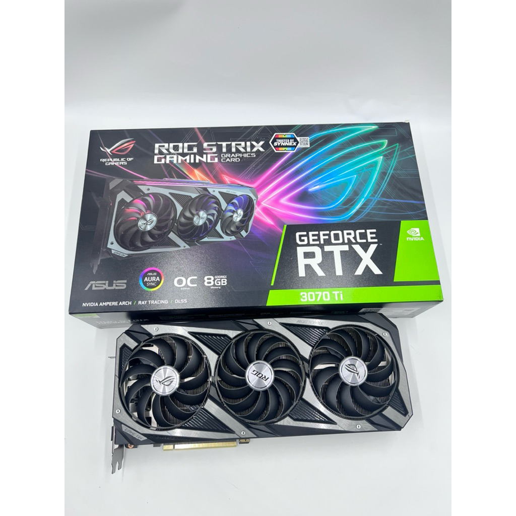 RTX 3070 ti Evga มีไฟที่สันกาด ถ่ายจากตัวจริง มือสองสภาพสวย