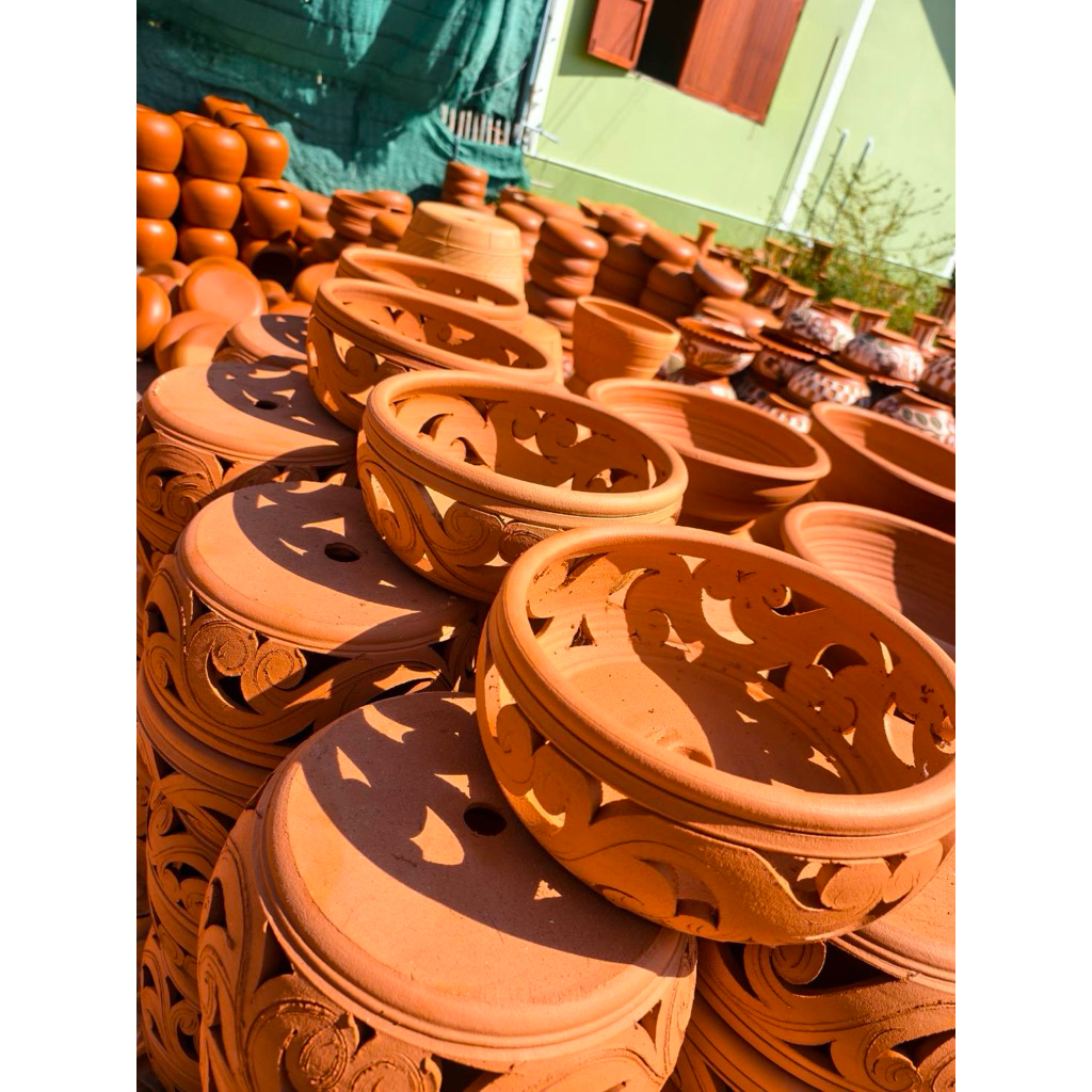 กระถางดินเผา กระถางปลูกกล้วยไม้ดินเผาคละลายส่งมี3ไซส์8นิ้ว10นิ้ว 12นิ้ว 📌ส่งปกติทุกวันให้ตามคิวออเดอร์ - รูปที่ 5