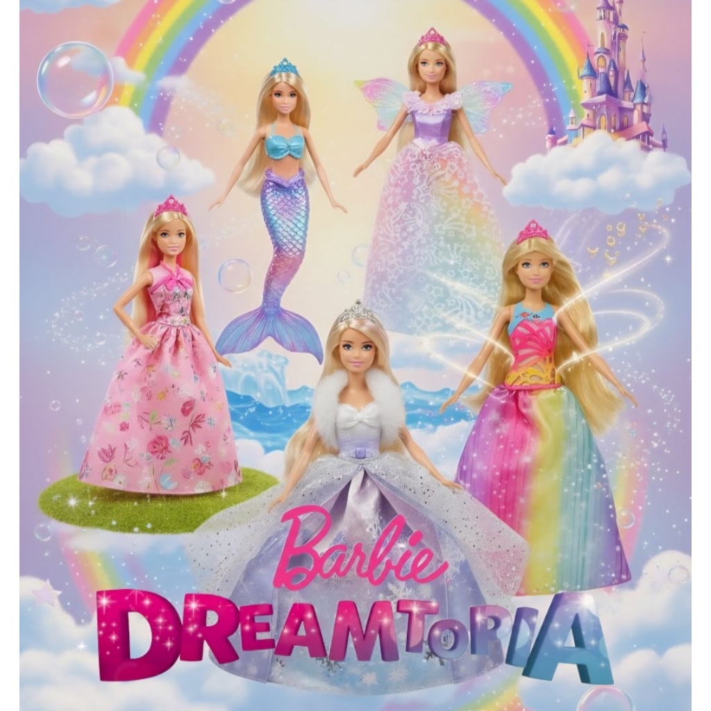Barbie: Dreamtopia Doll Series (บาร์บี้ ดรีมโทเปีย ซีรีส์)(BBD151-158) 🌈✨