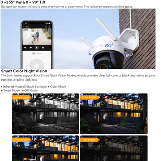 IMOU Cruiser SC 4G 5MP/3K พร้อมไฟเตือนสีแดง-น้ำเงิน กล้องรักษาความปลอดภัยกลางแจ้ง การมองเห็นได้ในเวลากลางคืนแบบสี