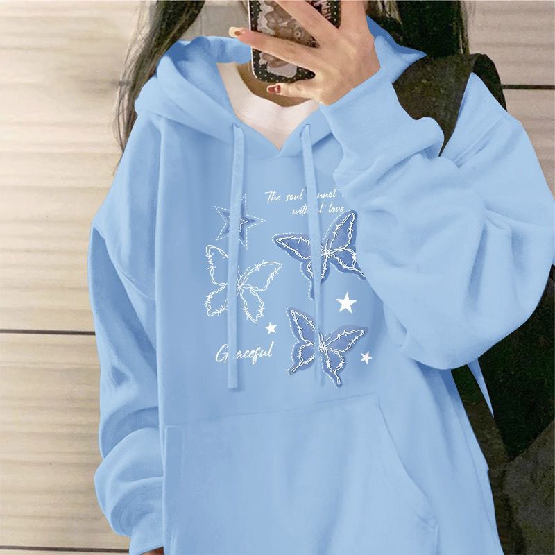 KKS⭐️พร้อมส่ง⭐️เสื้อกันหนาว เสื้อฮู้ด แขนยาว 2025สินค้ามาใหม่ เกาหลี ใส่สบายๆ ทรงหลวม สไตล์สปอร์ต