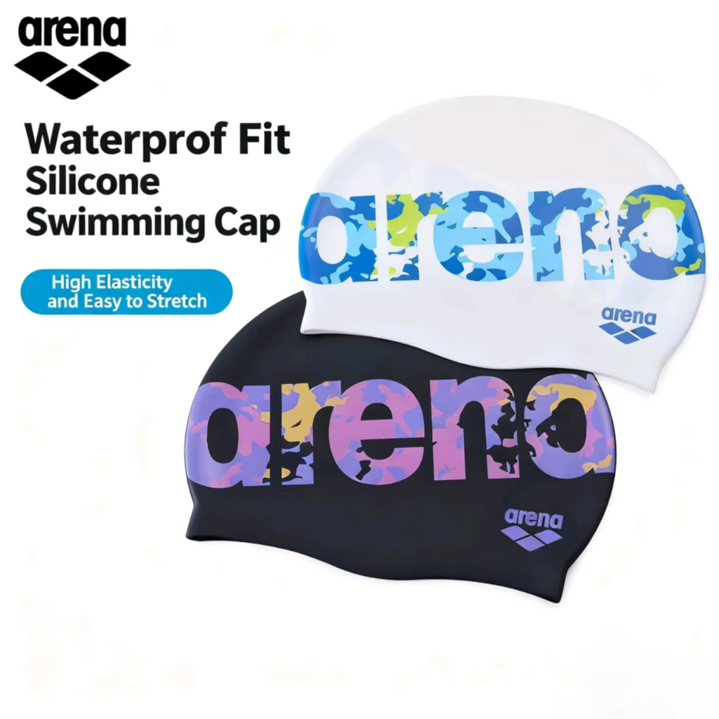 Arena หมวกว่ายน้ำมีเอกลักษณ์ส่วนตัวหมวกว่ายน้ำที่ครอบหูใส่สบายผู้ใหญ่ยืดหยุ่นใช้ได้ทั่วไปซิลิโคนกันน