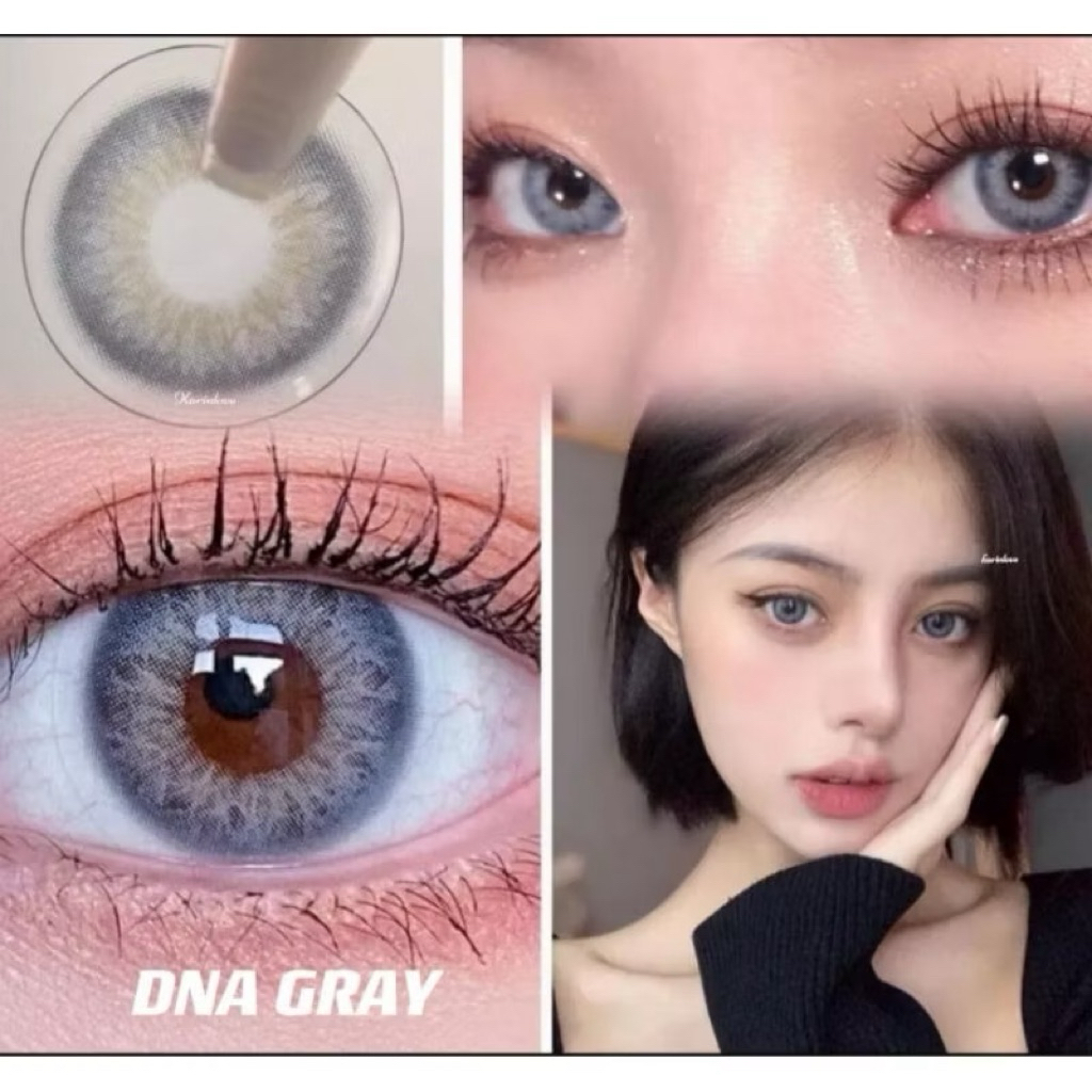 คอนแทคเลนส์ 🩵Mini DNA Brown🩵(Wink)ค่าสายตาปกติ-600