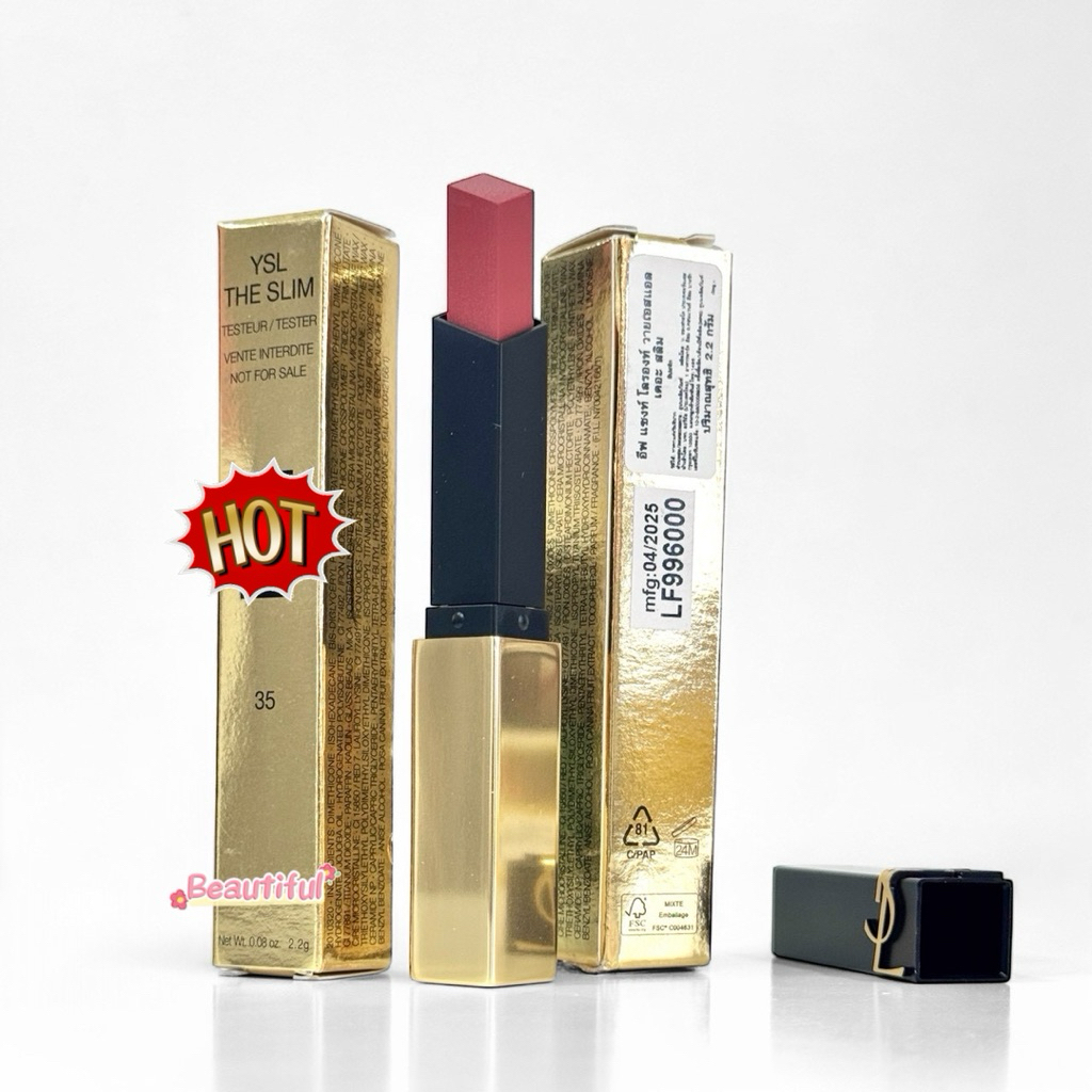 Y+SL Rouge Pur Couture The Slim ลิปสติก มีสีและขนาดให้เลือก