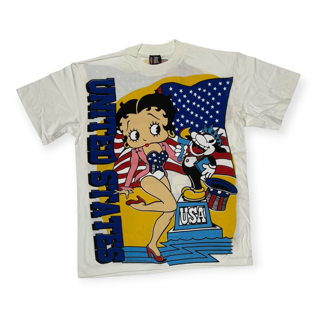 เสื้อ Betty Boop "USA Liberty" Vintage 90s Style