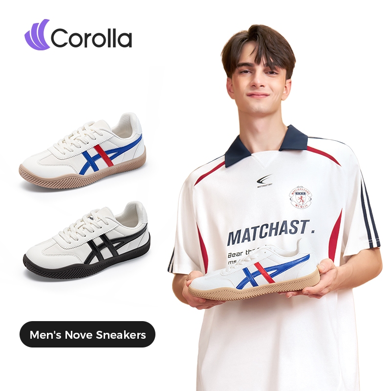 【รองเท้าผู้ชาย】Corolla Nova Sneakers รองเท้าผ้าใบแฟชั่นสำหรับผู้ชาย สีขาวมินิมอล ดีไซน์คลาสสิก น้ำหน
