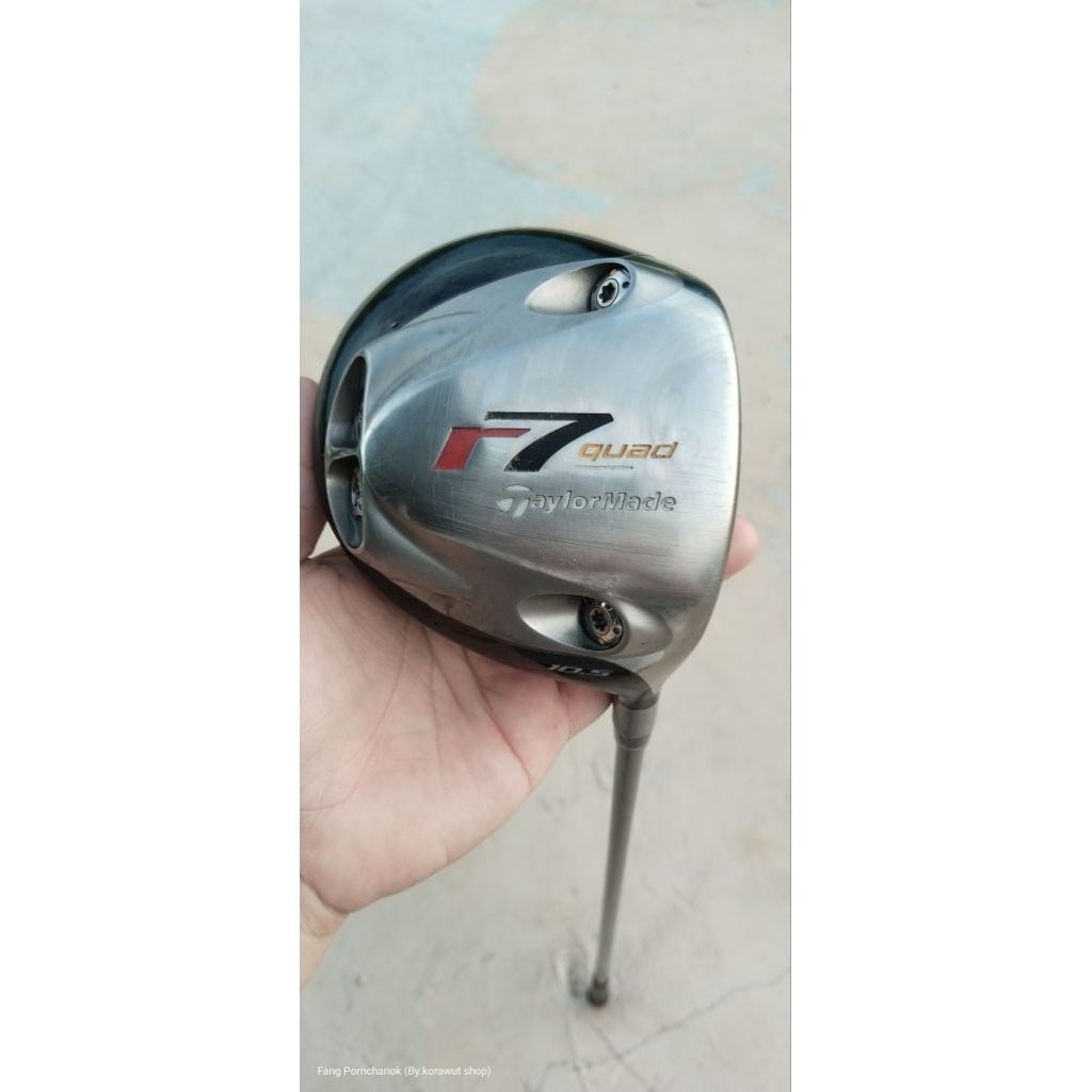 ไม้กอล์ฟมือสอง Driver Taylormade r7 quad 10.5° , FLEX-R ไม่บุบไม่แตก พร้อมใช้งาน