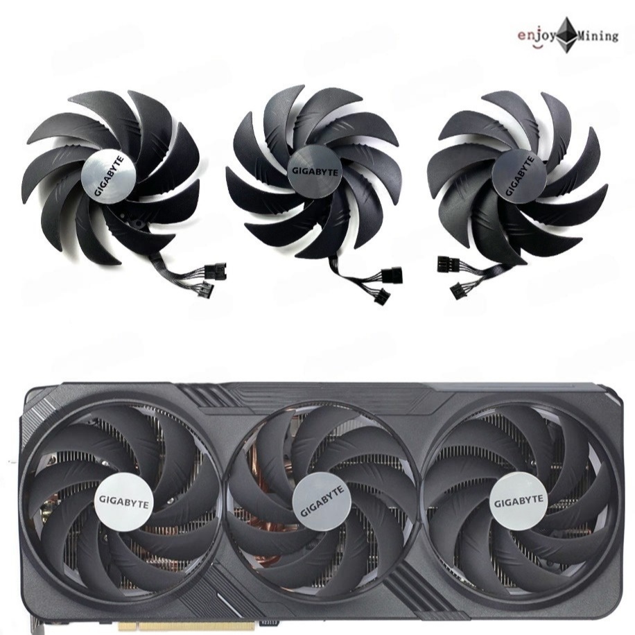 พัดลมการ์ดจอ GIGABYTE RTX 4080 4080S 4090 GAMING graphics card fan PLD10020S12H