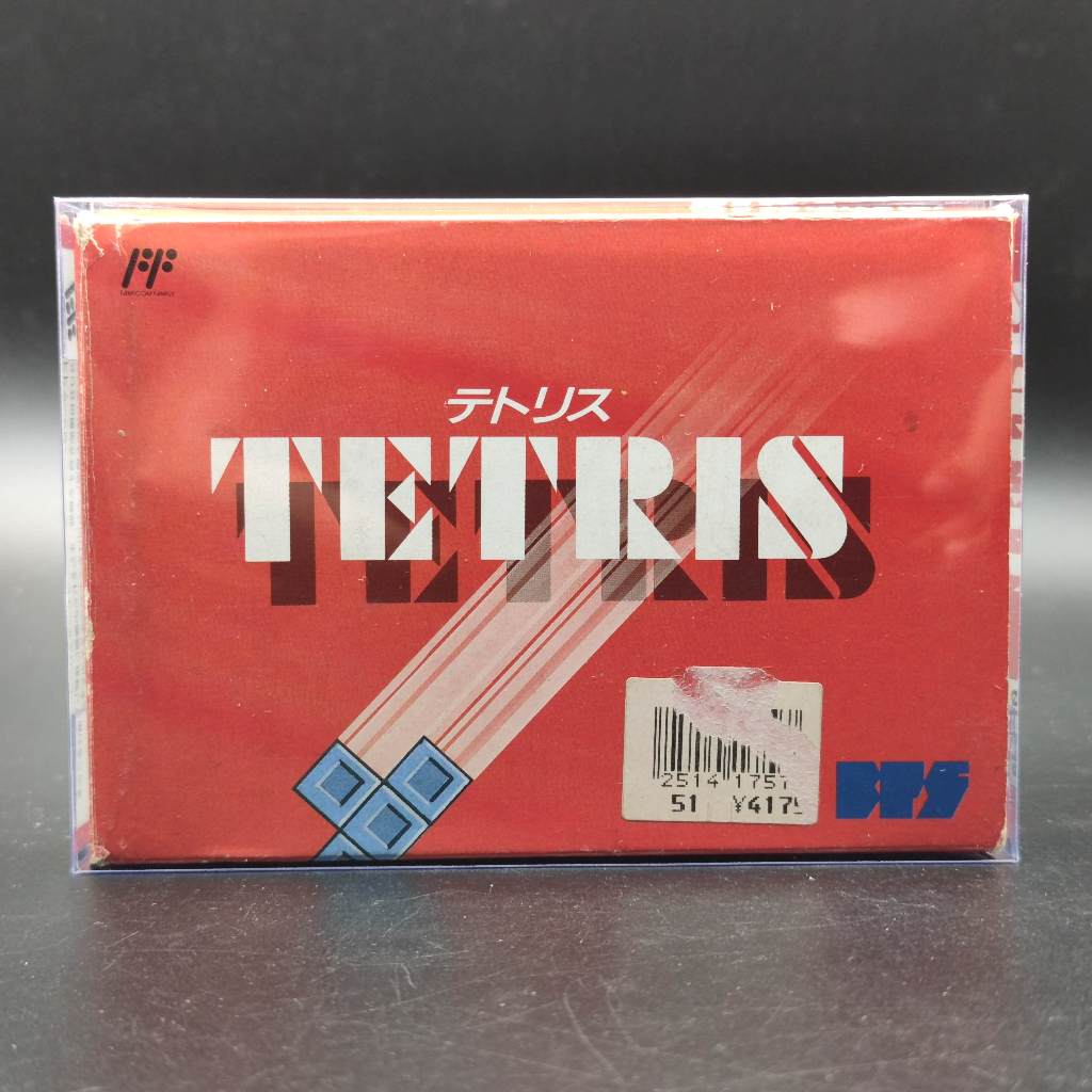 TETRIS เททริส [Famicom] สภาพปานกลาง ถาดของใหม่ rerpo ของแท้ Nintendo FC ฟรี กล่องใส สวมกันรอย