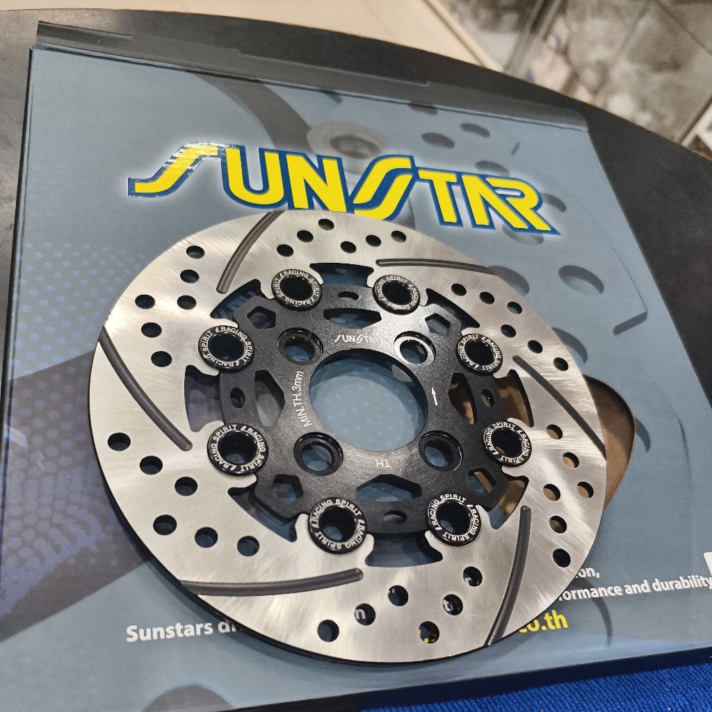 Sunstar จานเบรค Lead125 190mm. โฟรทติ้ง 8หมุด - รูปที่ 2