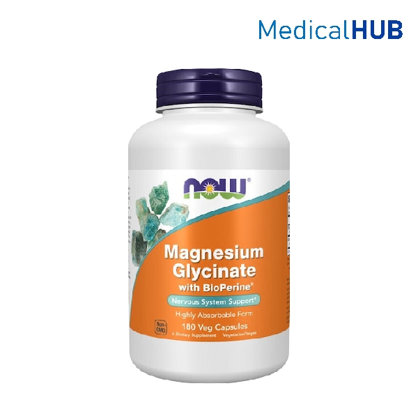 Now Magnesium Glycinate แมกนีเซียม ไกลซิเนต 180 แคปซูล 23261