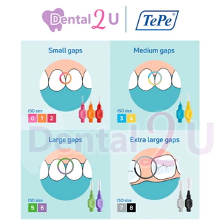 ลด50%ในไลฟ์ 🦷 แปรงซอกฟัน Tepe Interdental brush รุ่น Original จำนวน 1 ชิ้น (Made in Sweden)