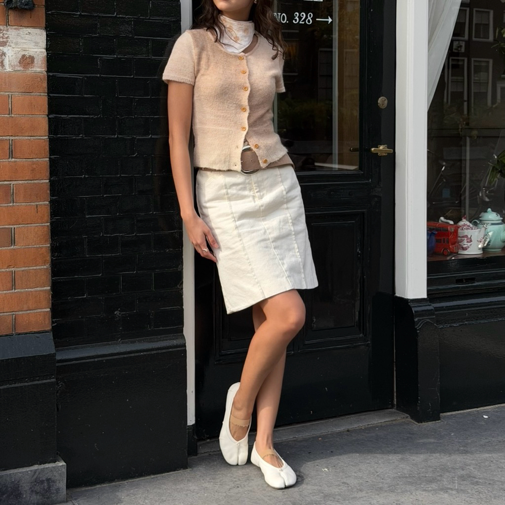 something Ricotta A-line skirt