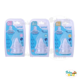 ใหม่ จุกนม Natur คอกว้าง Smart FlexiFlow Biomimic แพค 2 / 3 …