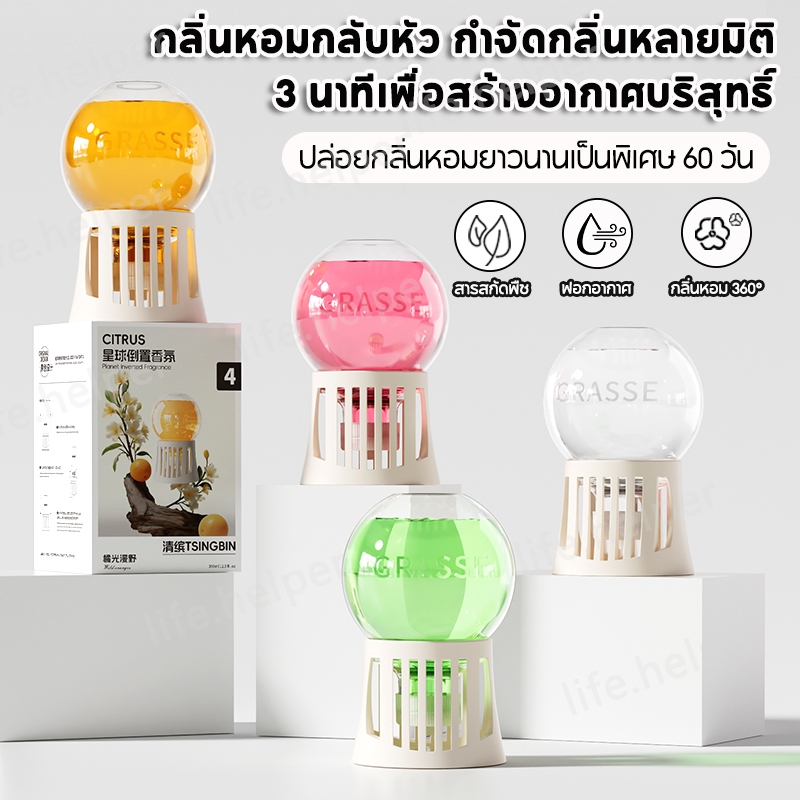 💯น้ำหอมปรับอากาศ 350ml อโรมาเธอราพี กลิ่นหอมติดทนนาน ตัวกระจายแสง 360° กำจัดกลิ่น น้ำมันหอมระเหยจากพืชธรรมชาติ