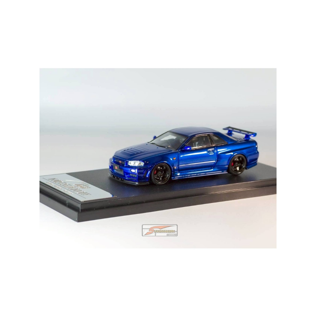 FUJI  Nissan Skyline GT-R R34 Z-Tune Bayside Blue 1/64
