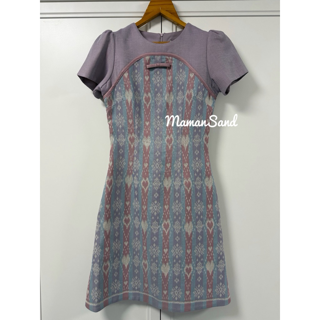 📣ส่งต่อชุดผ้าทอ omeshopมือสองสภาพใหม่ ไซส์XS