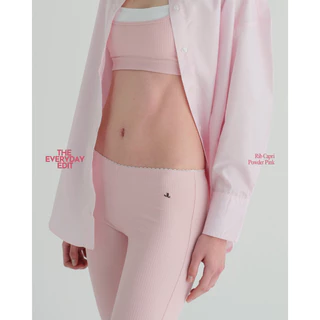 when.we.stretch - Everyday Rib Capri Pant (-เฉพาะกางเกง-) มีซับในอย่างดีทั้งตัว