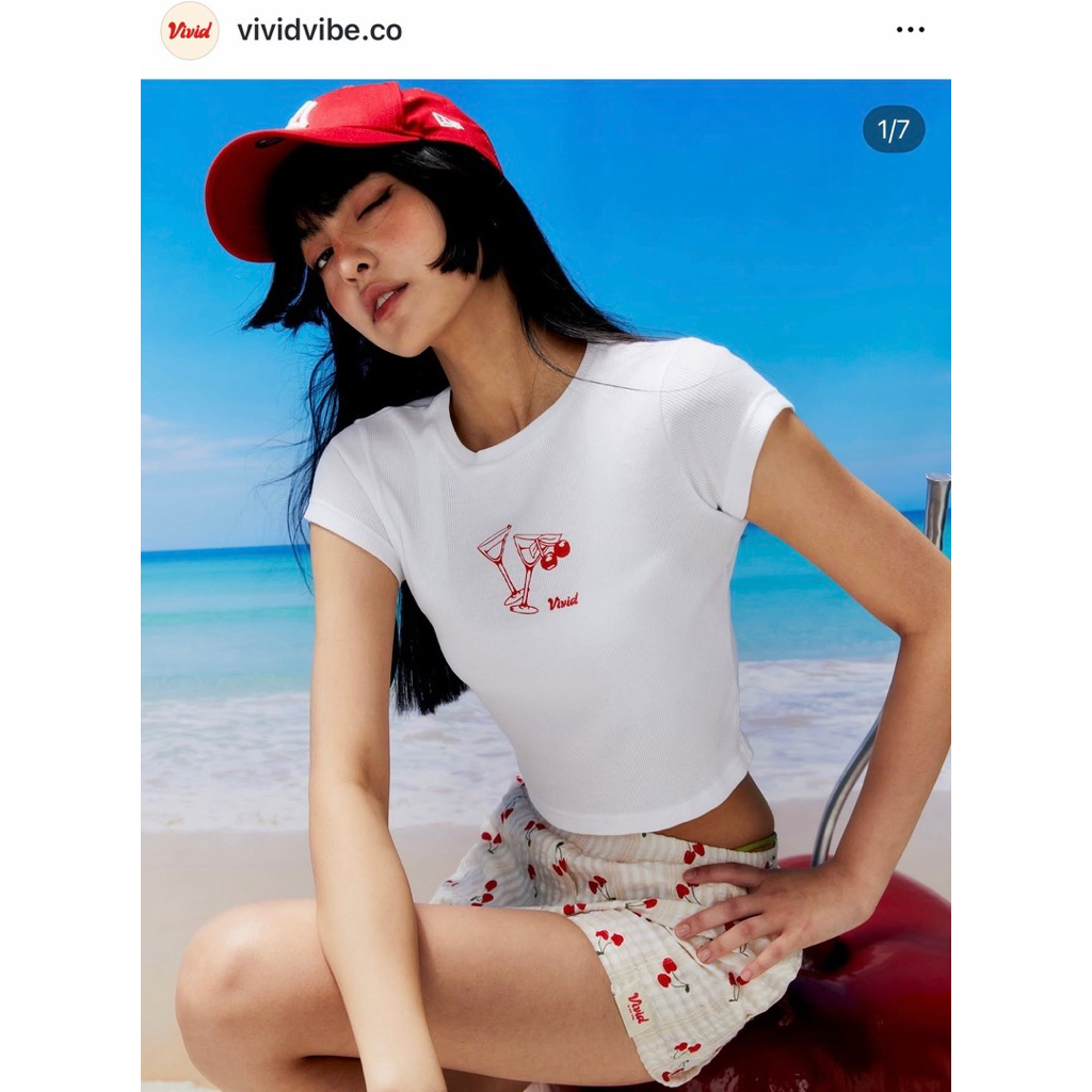 Vividvibe.co - Vivid baby tee เสื้อยืดครอป