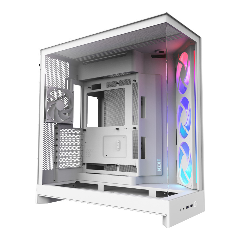 ATX CASE (NP) NZXT H9 FLOW [2025] White (CM-H92FW-01)