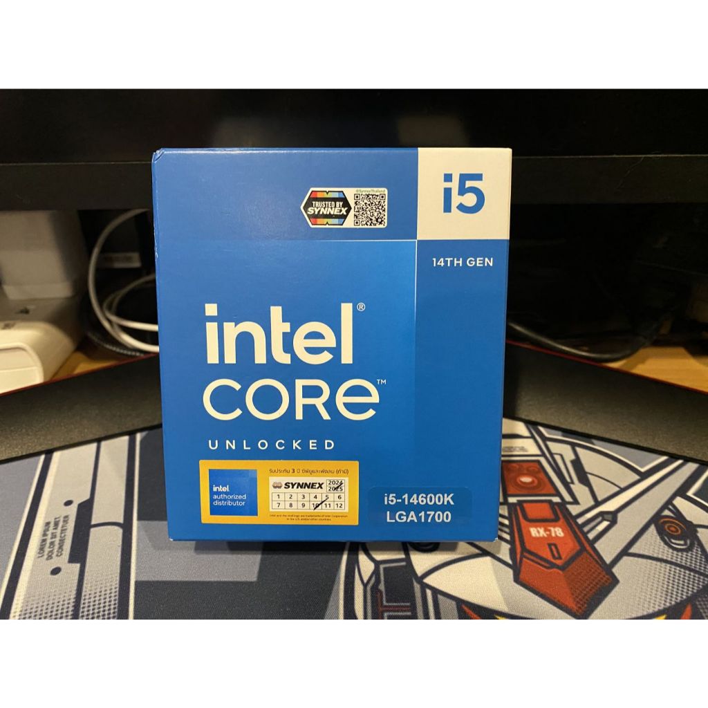 CPU ของใหม่ Intel® 1700 Core™ i5 14600K 14C 20T 2.6-5.3GHz ประกัน Advice 5 ปีเต็ม