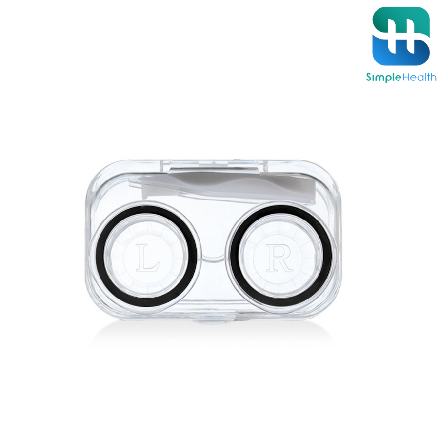 Simple Health กล่องเก็บคอนแทคเลนส์ ตลับคอนแทค Contact lens case ใช้ง่าย ขนาดพกพา มี 2 สี