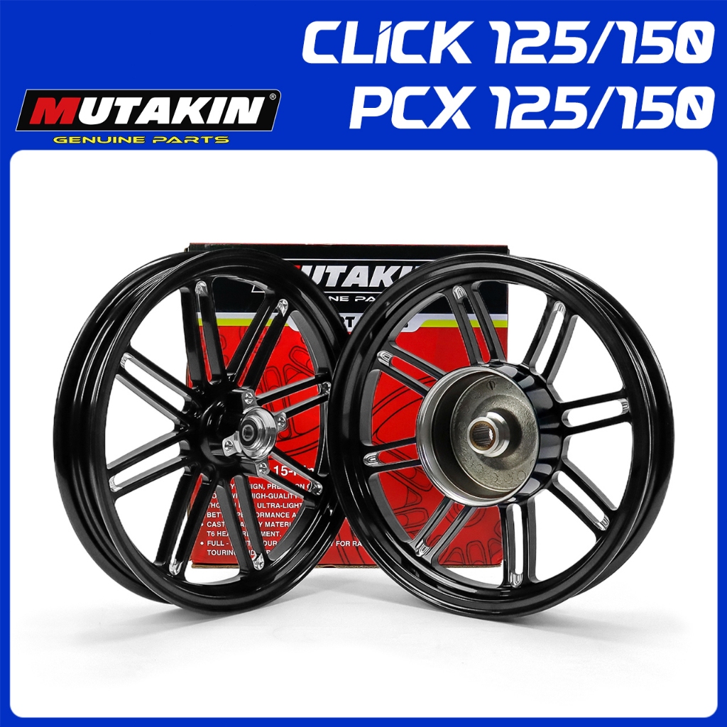 MUTAKIN ล้อแม็ก MT88 RIM ล้อแม็กคลิก HONDA CLICK125(i) / CLICK150(i) / PCX125 / PCX150 คลิก125i คลิก150i 1.8*2.15-14
