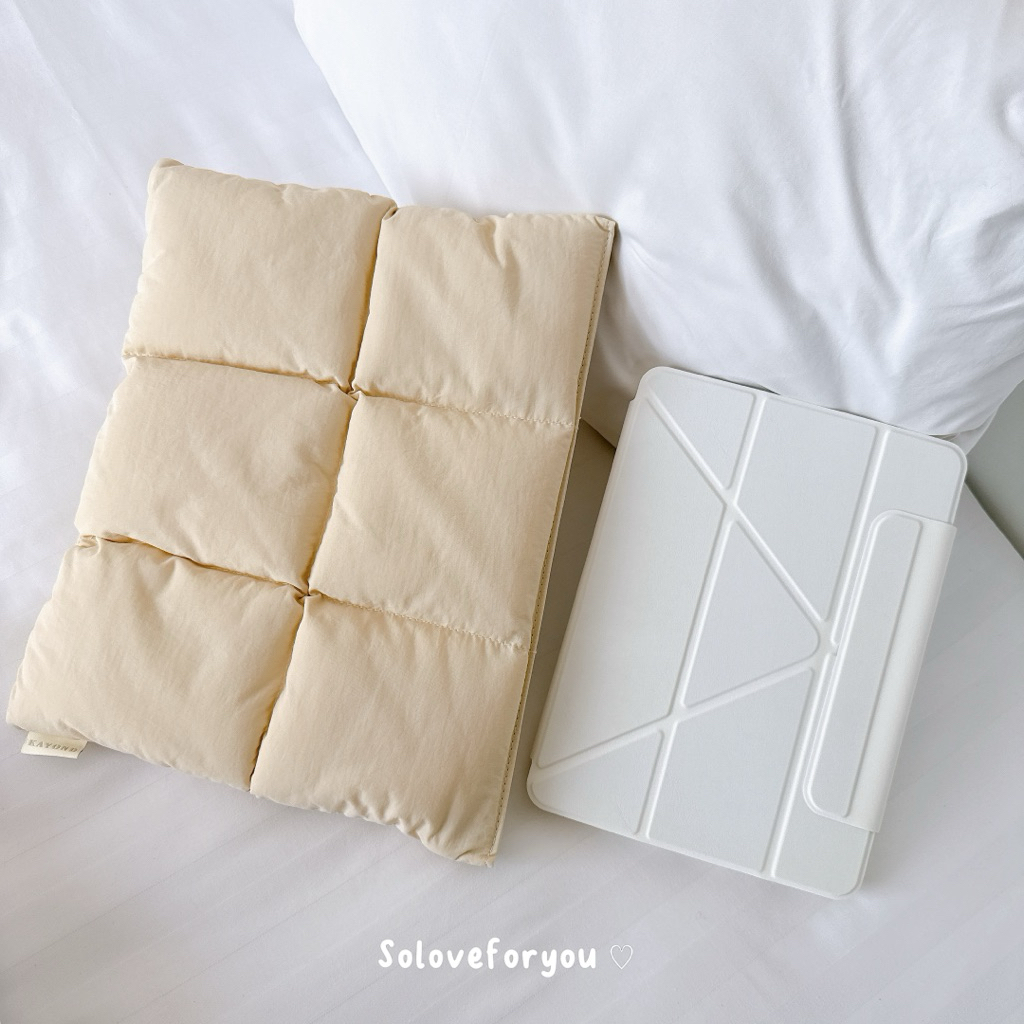 Ipad Bags รุ่น Fluffy หมอน 🥰  ด้านในบุนุ่มนิ่ม กันกระแทกได้ดีมาก
