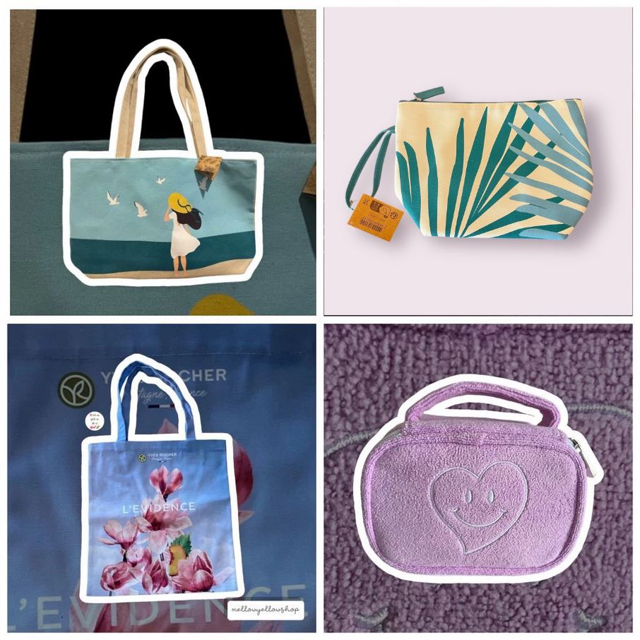 กระเป๋าเครื่องสำอางค์ Yves rocher / Innisfree / กระเป๋าผ้า / Tote bag / ชุดแต่งหน้าขนาดเดินทาง Yves 