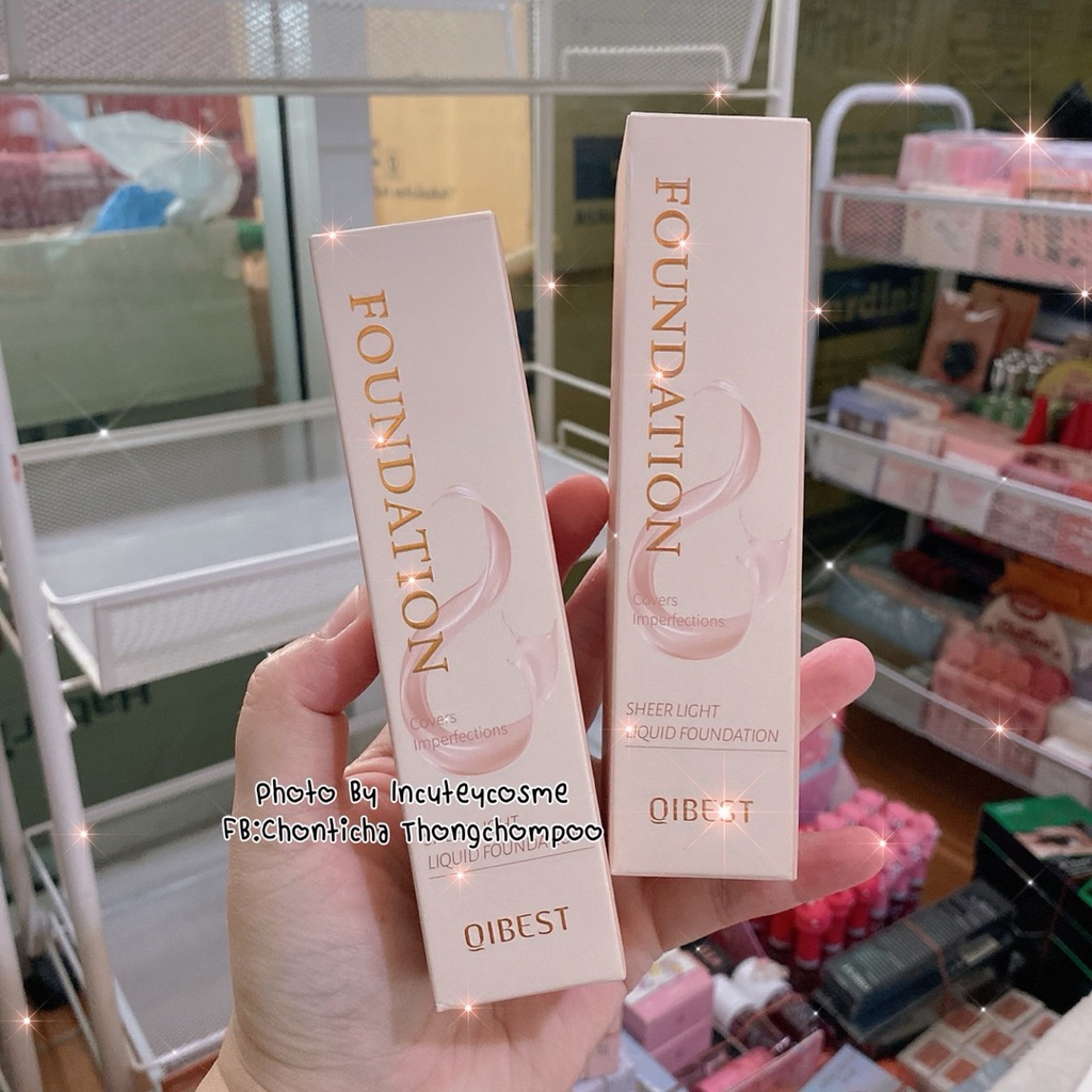 Qibest Liquid Foundation รองพื้น เบอร์02