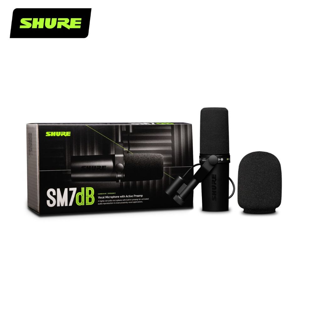 SHURE SM7dB Dynamic Vocal Microphone Built-in Preamp ไมโครโฟน